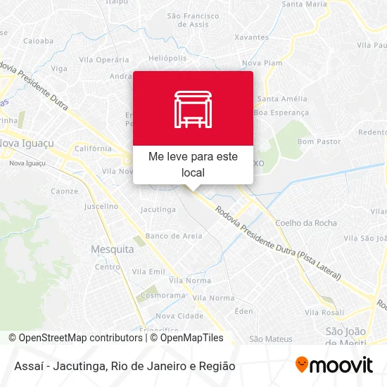 Assaí - Jacutinga mapa