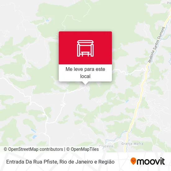 Entrada Da Rua Pfiste mapa