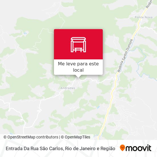 Entrada Da Rua São Carlos mapa