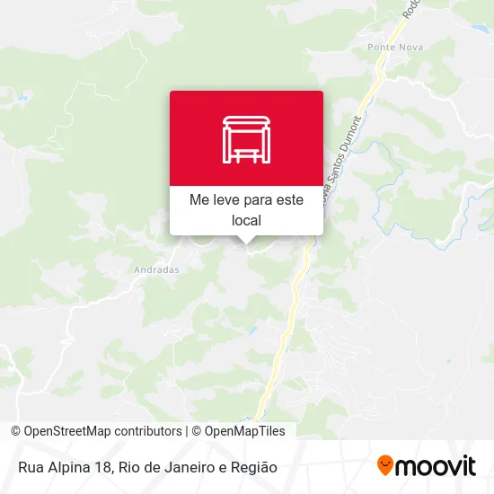 Rua Alpina 18 mapa
