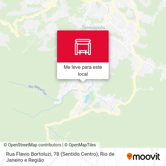 Rua Flavio Bortoluzi, 78 (Sentido Centro) mapa