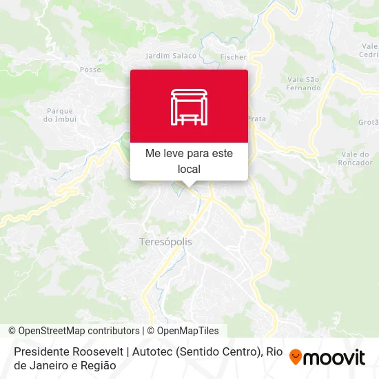 Presidente Roosevelt | Autotec (Sentido Centro) mapa