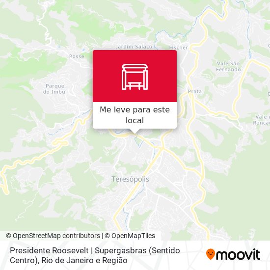 Presidente Roosevelt | Supergasbras (Sentido Centro) mapa