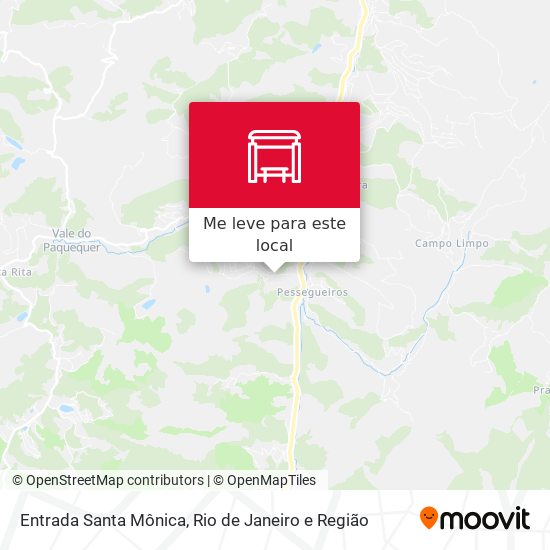 Entrada Santa Mônica mapa