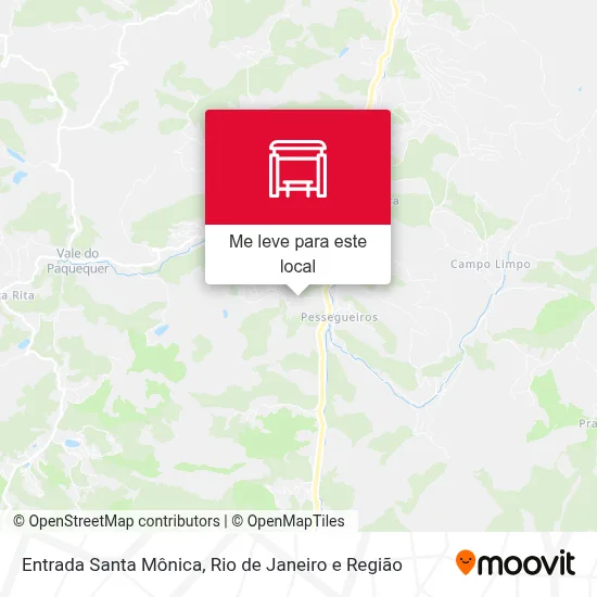 Entrada Santa Mônica mapa