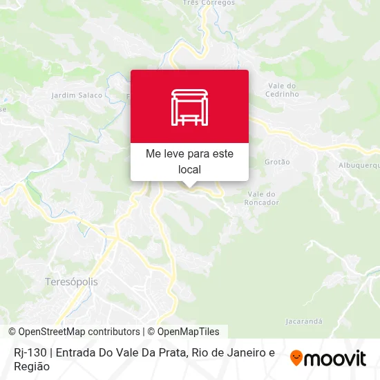 Rj-130 | Entrada Do Vale Da Prata mapa
