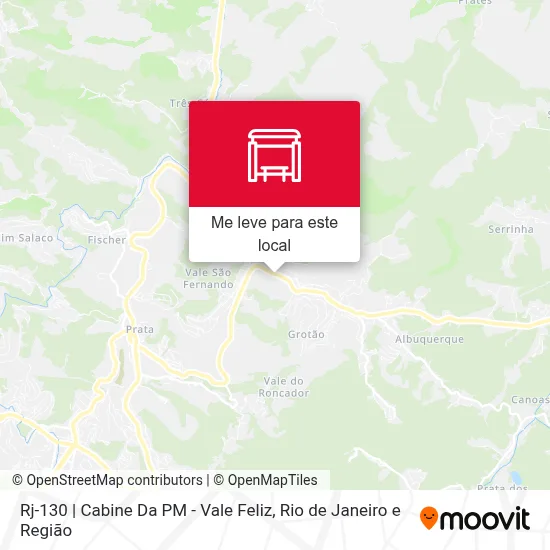 Rj-130 | Cabine Da PM - Vale Feliz mapa