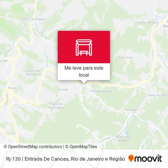 Rj-130 | Entrada De Canoas mapa