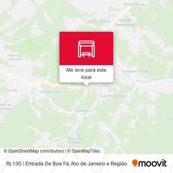 Rj-130 | Entrada De Boa Fé mapa