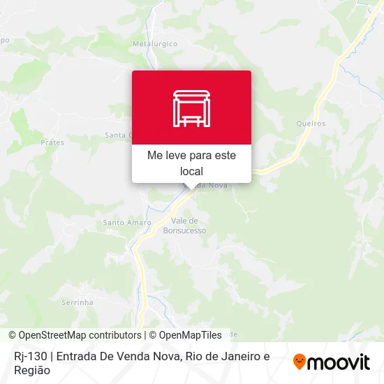 Rj-130 | Entrada De Venda Nova mapa