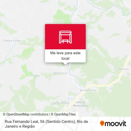 Rua Fernando Leal, 56 (Sentido Centro) mapa