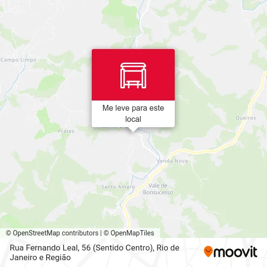 Rua Fernando Leal, 56 (Sentido Centro) mapa