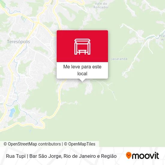 Rua Tupi | Bar São Jorge mapa