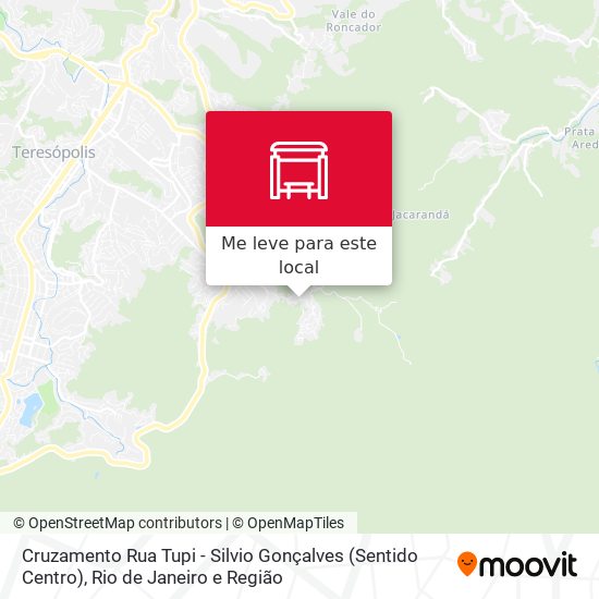 Cruzamento Rua Tupi - Silvio Gonçalves (Sentido Centro) mapa