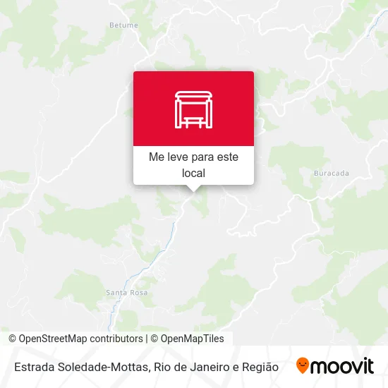 Estrada Soledade-Mottas mapa
