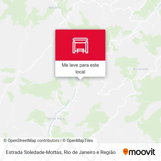Estrada Soledade-Mottas mapa