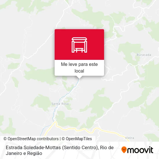 Estrada Soledade-Mottas (Sentido Centro) mapa