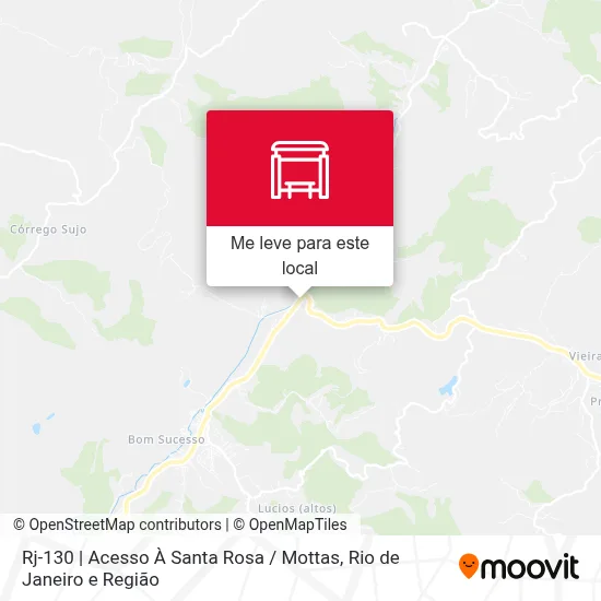 Rj-130 | Acesso À Santa Rosa / Mottas mapa
