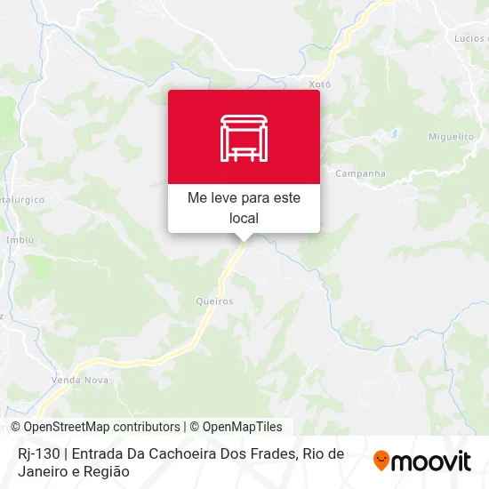 Rj-130 | Entrada Da Cachoeira Dos Frades mapa