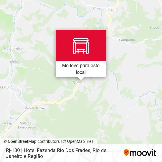 Rj-130 | Hotel Fazenda Rio Dos Frades mapa