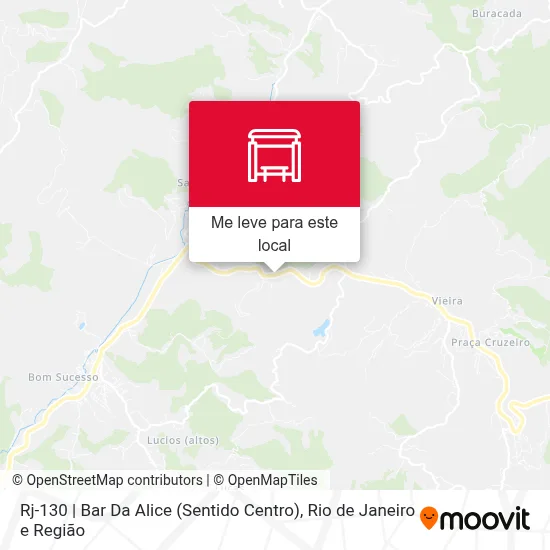 Rj-130 | Bar Da Alice (Sentido Centro) mapa