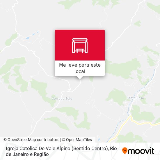 Igreja Católica De Vale Alpino (Sentido Centro) mapa