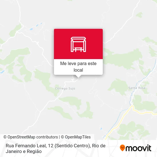 Rua Fernando Leal, 12 (Sentido Centro) mapa