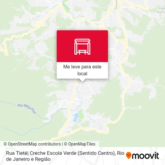 Rua Tietê| Creche Escola Verde (Sentido Centro) mapa