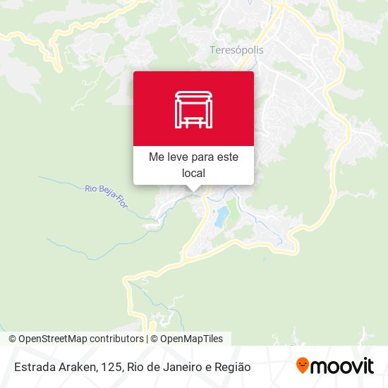 Estrada Araken, 125 mapa