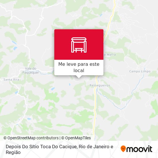 Depois Do Sítio Toca Do Cacique mapa
