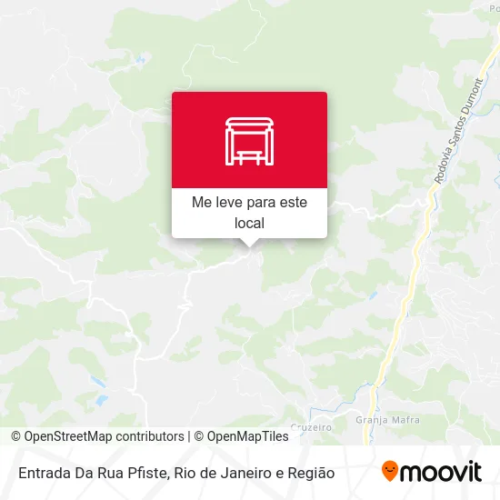 Entrada Da Rua Pfiste mapa