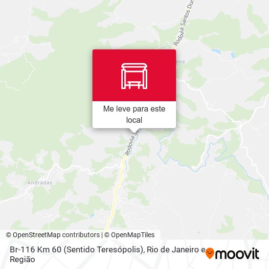Br-116 Km 60 (Sentido Teresópolis) mapa