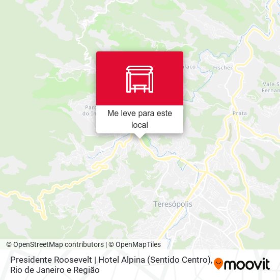 Presidente Roosevelt | Hotel Alpina (Sentido Centro) mapa