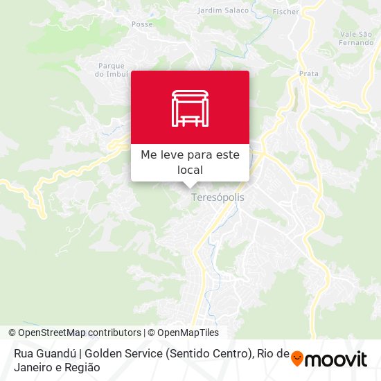 Rua Guandú | Golden Service (Sentido Centro) mapa