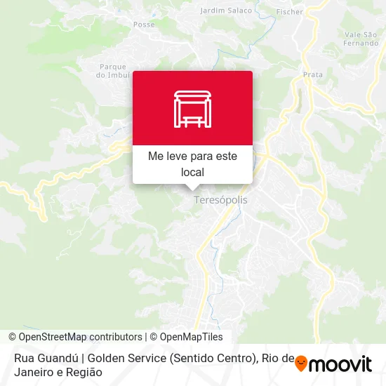 Rua Guandú | Golden Service (Sentido Centro) mapa