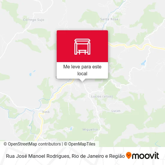 Rua José Manoel Rodrigues mapa