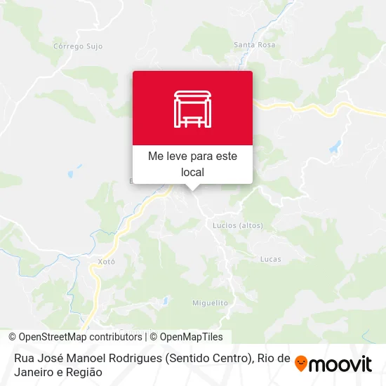 Rua José Manoel Rodrigues (Sentido Centro) mapa