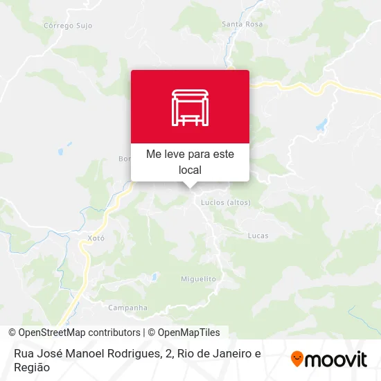Rua José Manoel Rodrigues, 2 mapa