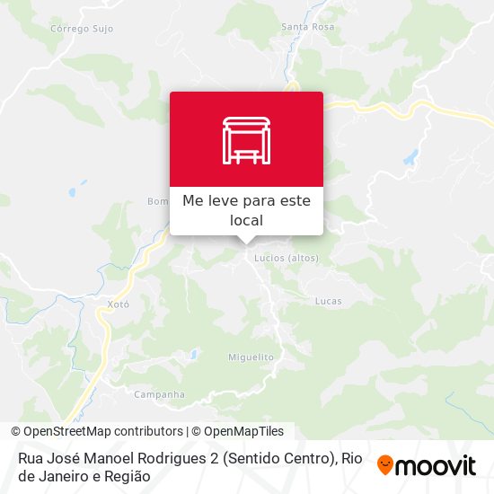 Rua José Manoel Rodrigues 2 (Sentido Centro) mapa