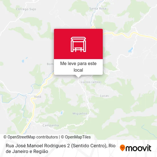 Rua José Manoel Rodrigues 2 (Sentido Centro) mapa