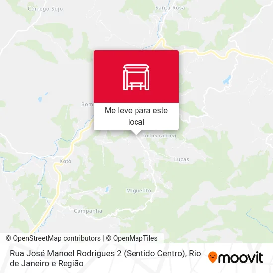 Rua José Manoel Rodrigues 2 (Sentido Centro) mapa