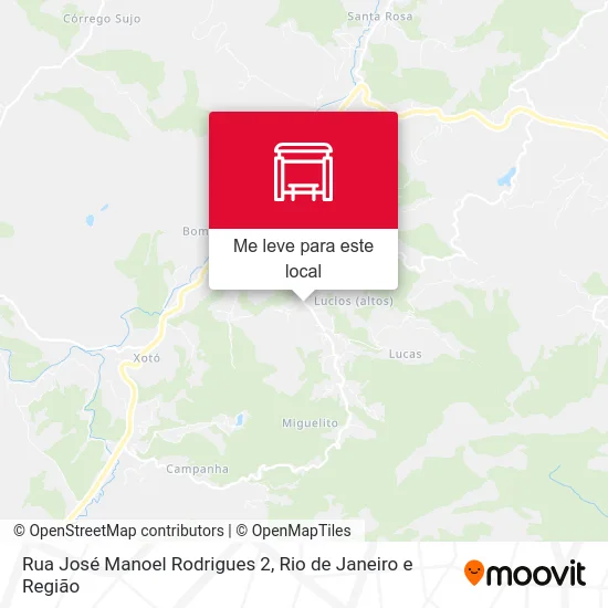 Rua José Manoel Rodrigues 2 mapa