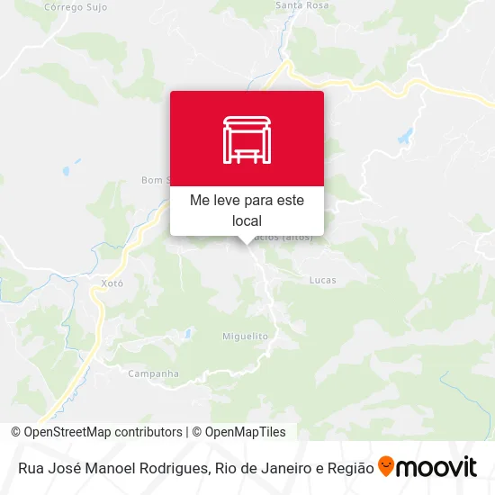 Rua José Manoel Rodrigues mapa