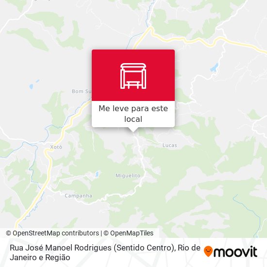 Rua José Manoel Rodrigues (Sentido Centro) mapa