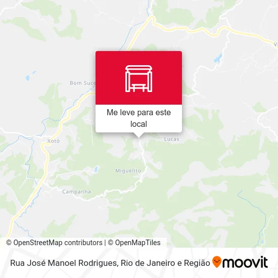 Rua José Manoel Rodrigues mapa