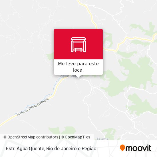 Estr. Água Quente mapa