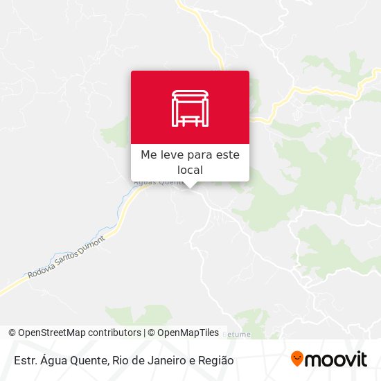 Estr. Água Quente mapa