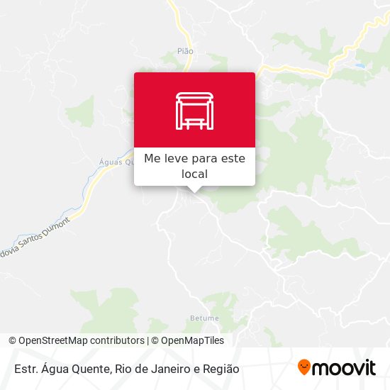 Estr. Água Quente mapa