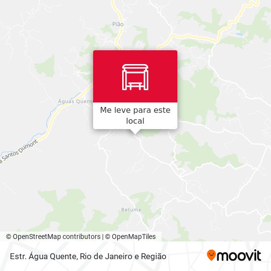Estr. Água Quente mapa