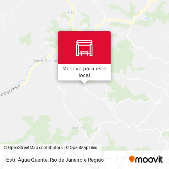 Estr. Água Quente mapa